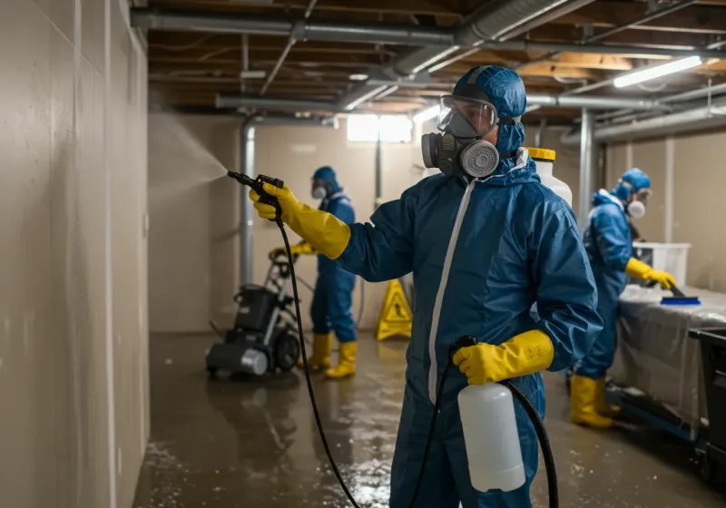 Basement Sanitization and Antimicrobial Treatment process in Yale, OK